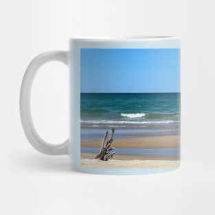 Driftwood on Beach Mug